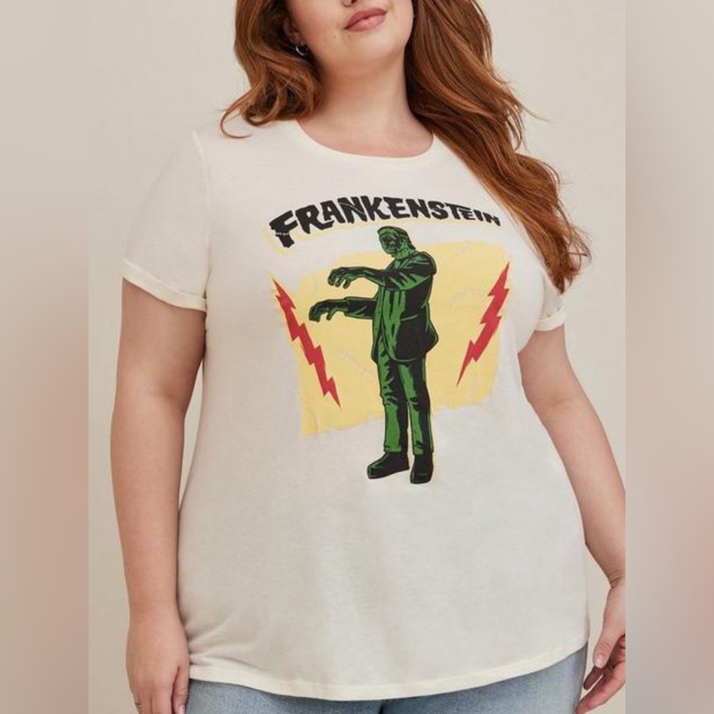 Torrid Universal Monsters Frankenstein Classic Fit Crew Neck Top Size 3